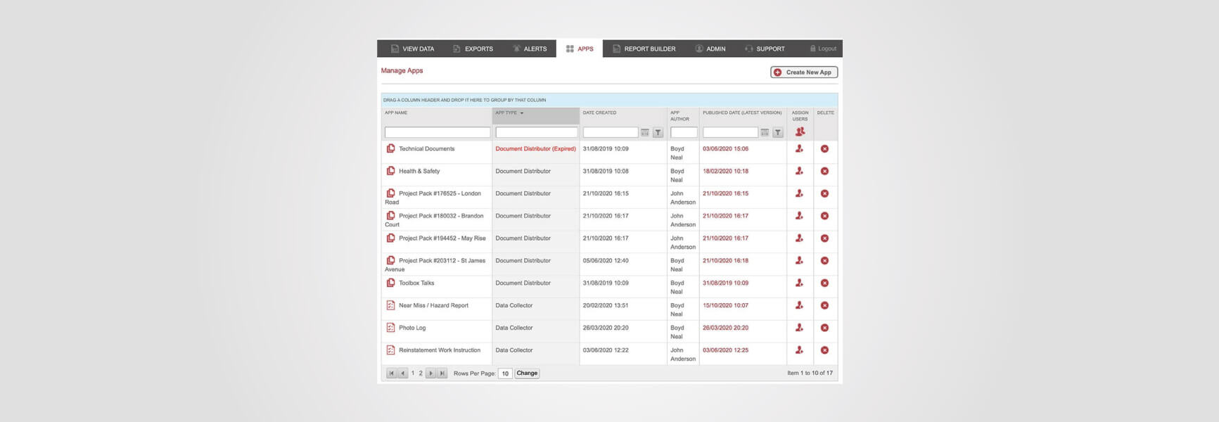 Appcan Survey data collector application